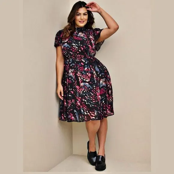 torrid Dresses Torrid Mini Chiffon Smocked Dress Torrid Us